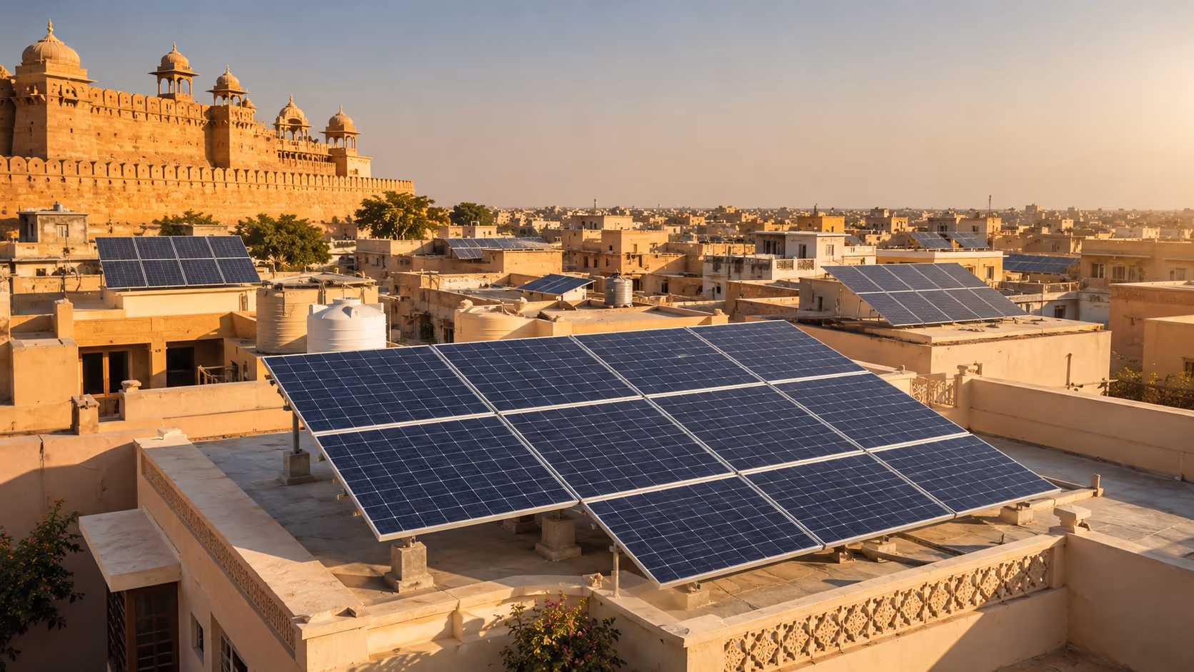 Rooftop solar panels and subsidy information for Bikaner