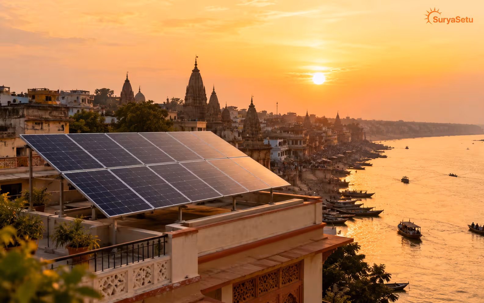 Solar panels in Varanasi - Rs 108,000 subsidy